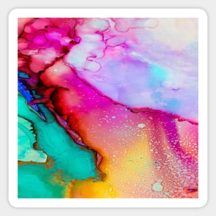 Iridescent soap bubbles candy colors Sticker